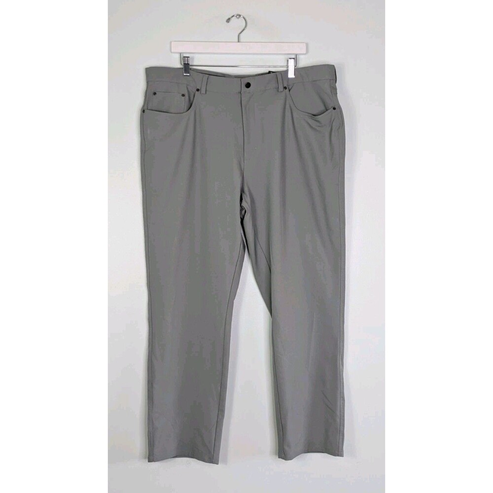 Greg Norman Men's Gray 5-Pocket Golf Pants Stretch Casual Trousers 40x29
